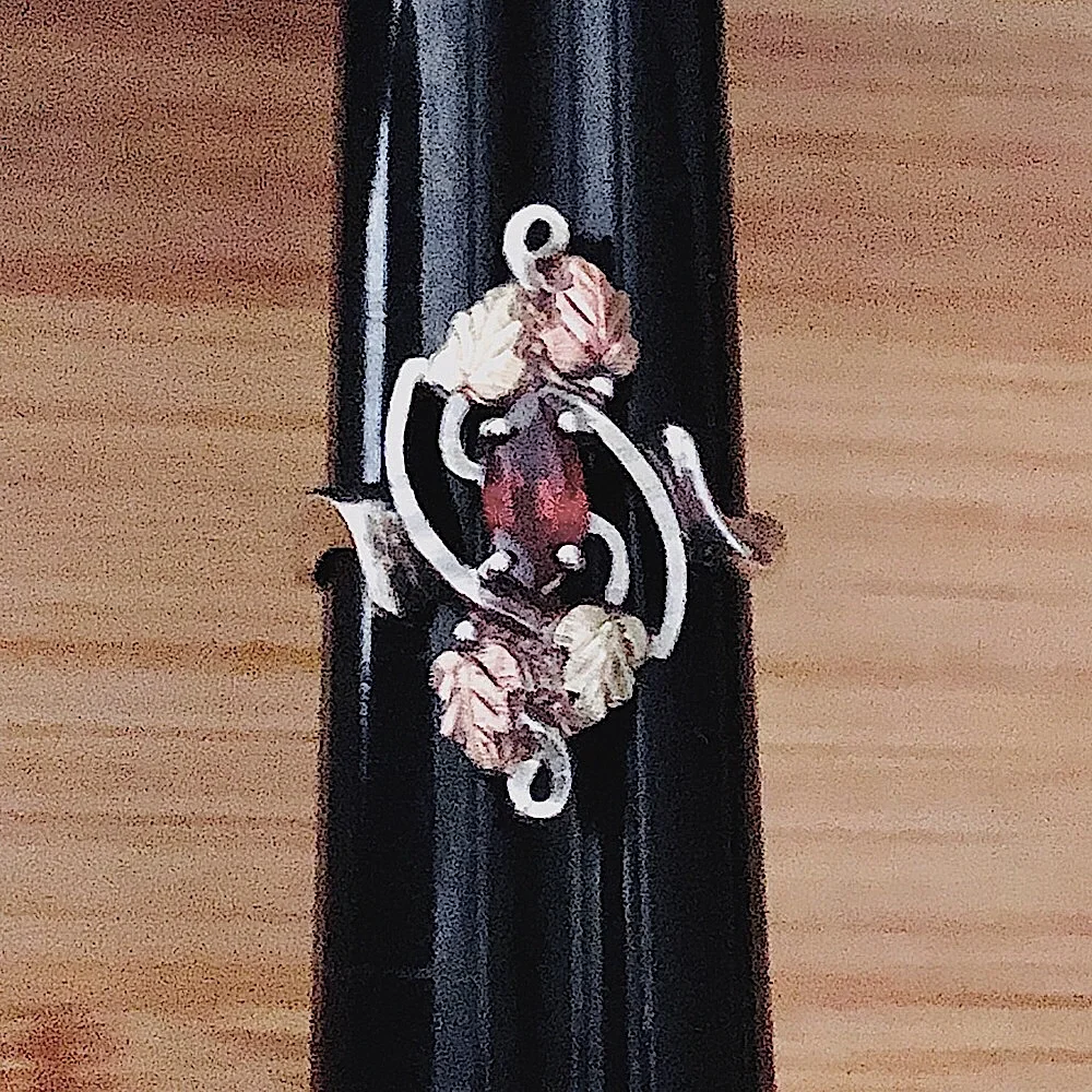 $165 12K Gold & Sterling Black Hills Gold Estate Ring Size 7 & 1/4 C.CO.STER12K - Picture 1 of 9